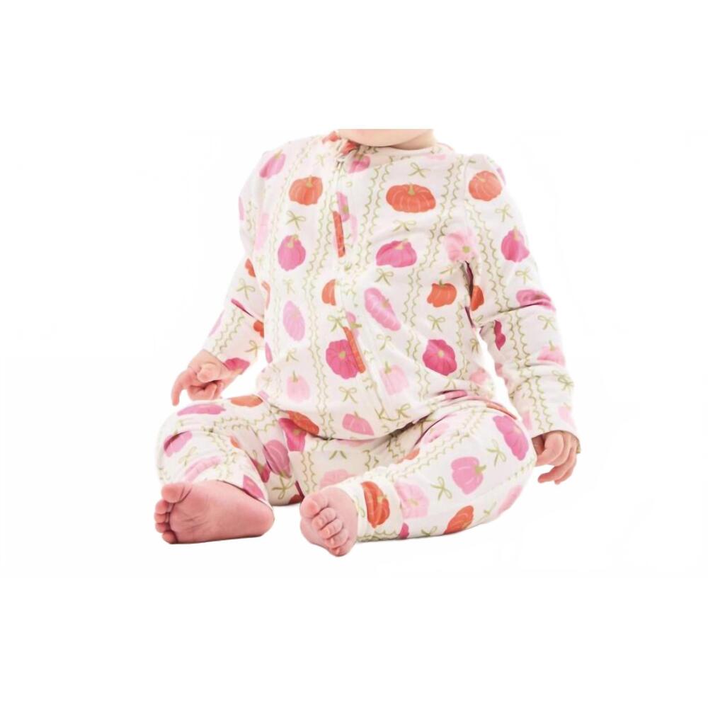 NEW MARY SQUARE baby pj little pumpkin onesie in multi